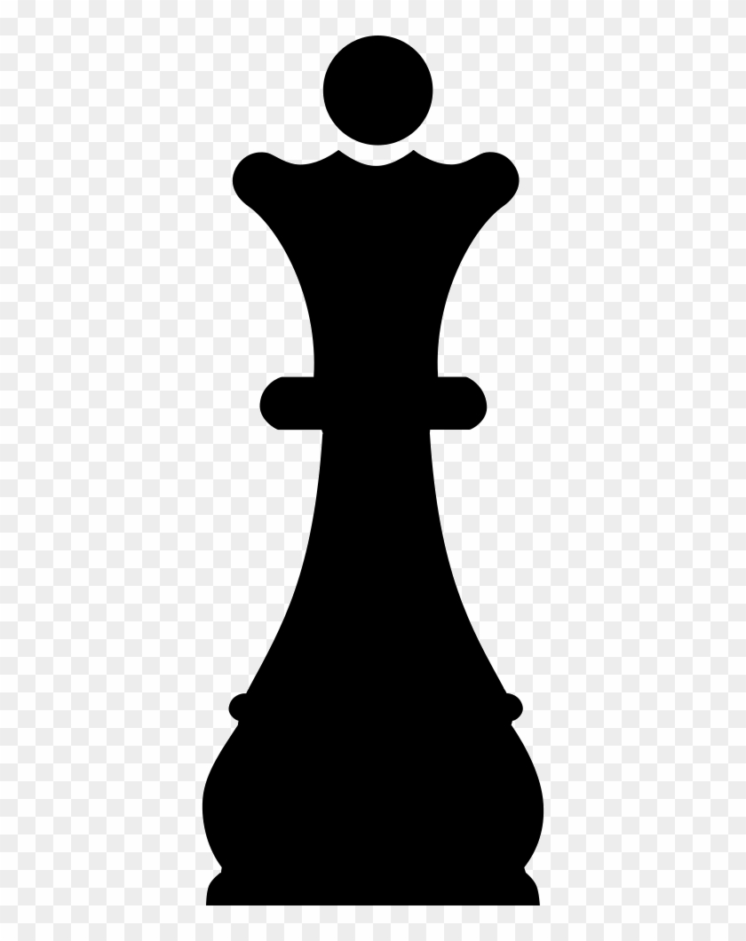 Queen Chess Piece Black Shape Comments - Queen Chess Piece Clipart #1225561