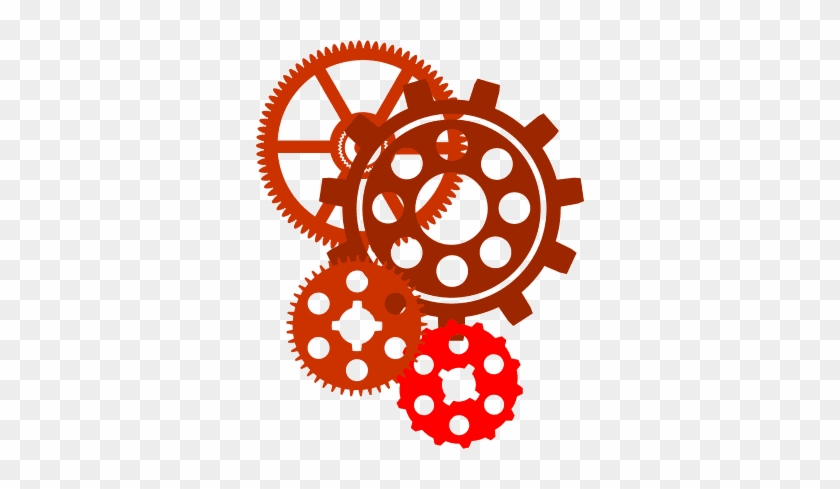 Gears Clipart Bike Gear - Red Gears Clipart #1225575