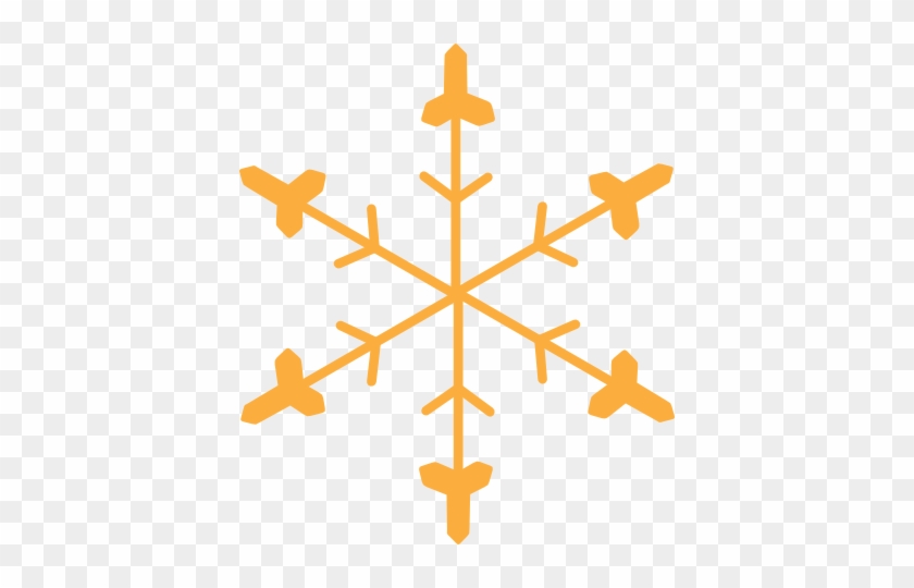 Orange Snowflake Clipart Snowflakes - Drawing Ideas Optical Illusion #1225595