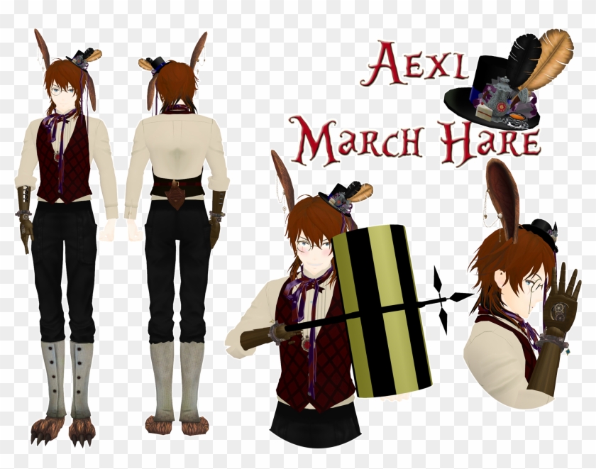 Kingdomheartsnickey Aexl March Hare Oc Ref By Kingdomheartsnickey - Incredibledecals Alice In Wonderland Wall Decal Quote #1225682