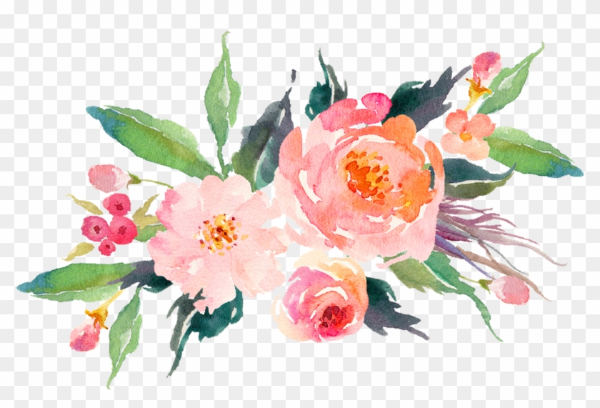 Watercolour Flowers Watercolor Painting Art Transparent - Watercolor Pink Flowers Png #1225817