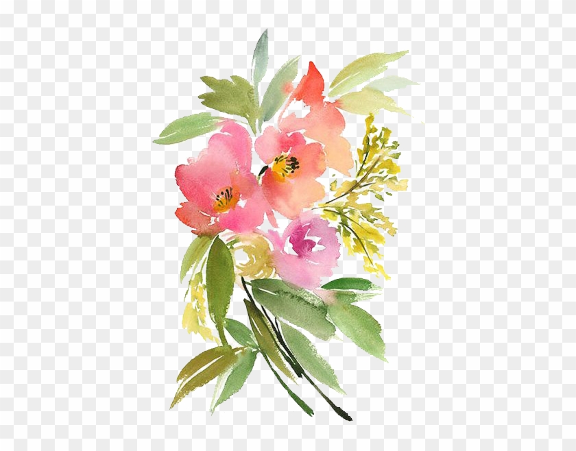 Flowers Paper Watercolour Flowers Painting - Как Выглядят Цветы Акварелью #1225838