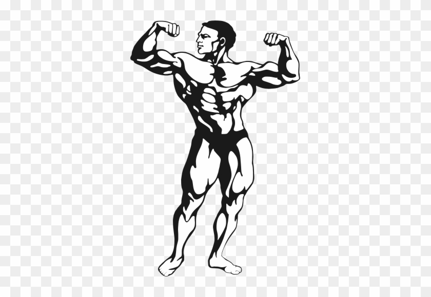 Fitness Muscle Man - Bodybuilder Clipart #1225958
