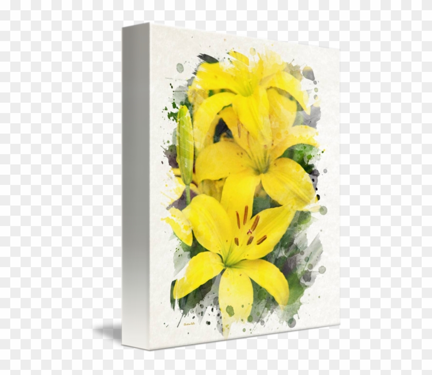 Thank You - Lilies - Watercolor Painting Card #1225968