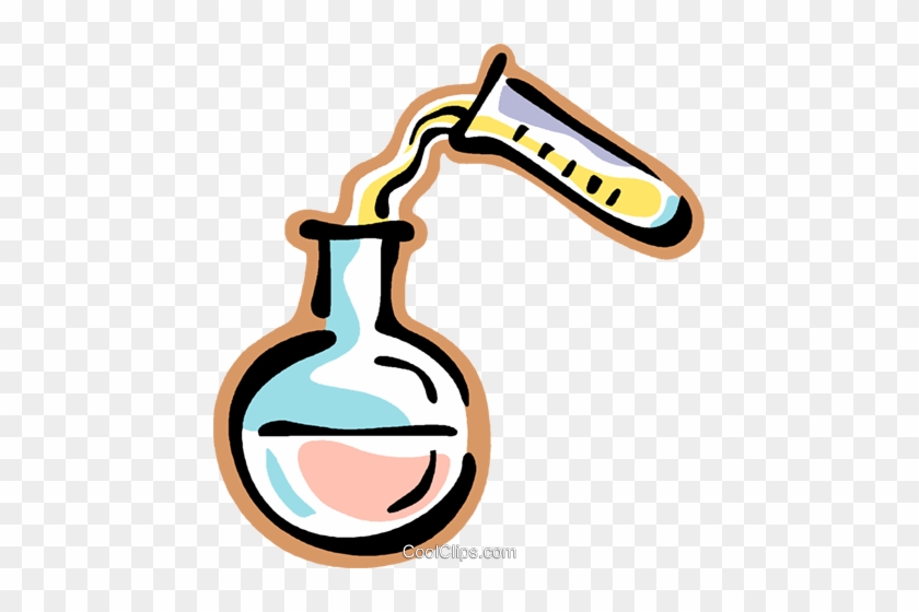 Test Tube And Beaker Royalty Free Vector Clip Art Illustration - Science Test Tubes #1225979