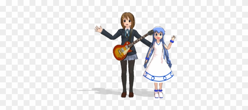 Yui Hirasawa And Squid Girl By Marcospower1996 - Mmd #1226384