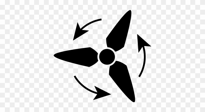 Ecological Generator Tool Of Rotatory Fan Vector - Fan On Icon #1226473