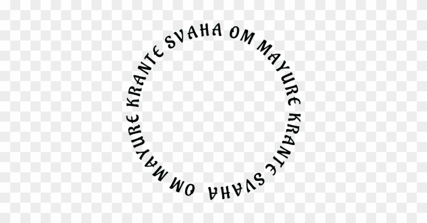 Mahamayuri Mantra In A Circle, Mahamayuri Mantra In - Happy Mother Day Clip Art Black And White #1226565