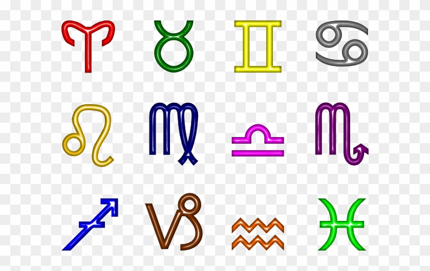 Zodiac Symbols Clip Art - Zodiacal Sign Png #1226662