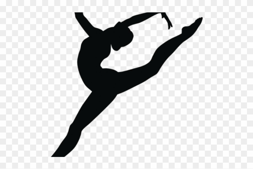 Dance Team Clipart - Gymnastics Silhouette #1226765