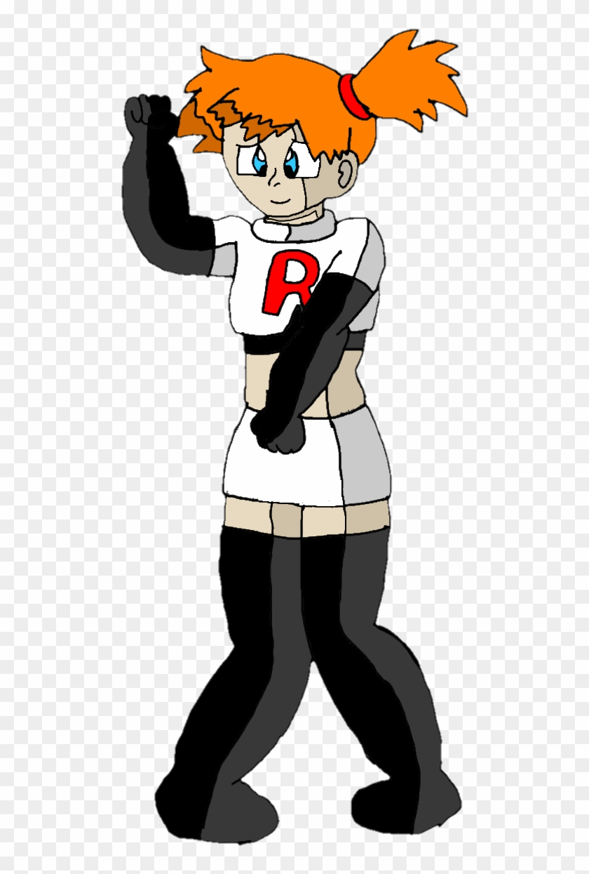 Misty Dancing In Team Rocket Uniform By Kaijuboy455 - Cartoon #1226789