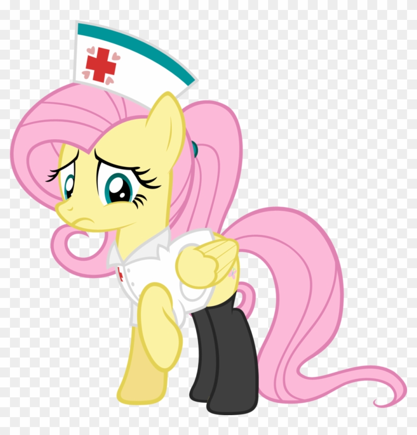 Zacatron94, Clothes, Fluttershy, Nurse, Nurse Outfit, - Mlp Fluttershy Nurse #196939