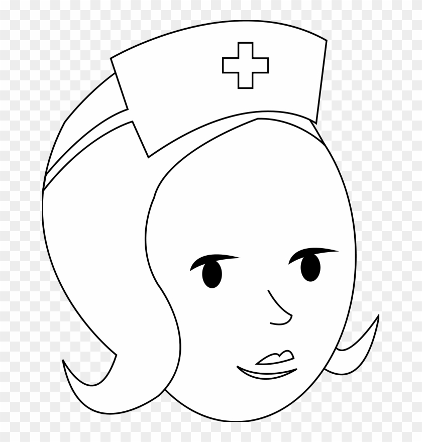 Nurse Clip Art - Nurse Notes Black And White Clipart #196953