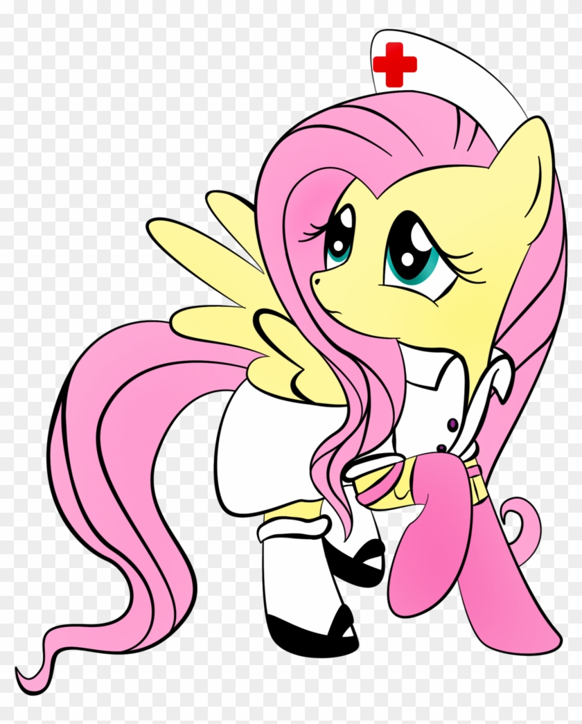 Zomgitsalaura, Clothes, Fluttershy, Nurse, Safe, Simple - Kawai Musical Instruments #197007