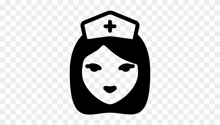 Nurse Head Vector - Enfermera Silueta Vector #197069