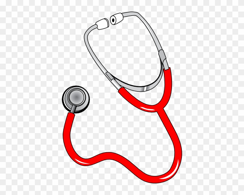 Red Stethoscope Clip Art At Clker - Stethoscope Clip Art #197107