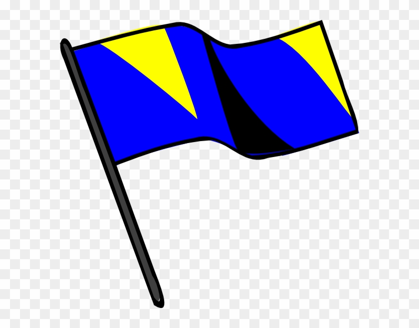 Go Back Gallery For Color Guard Clip Art Marching Band - Blue Black And Gold Flag #197185