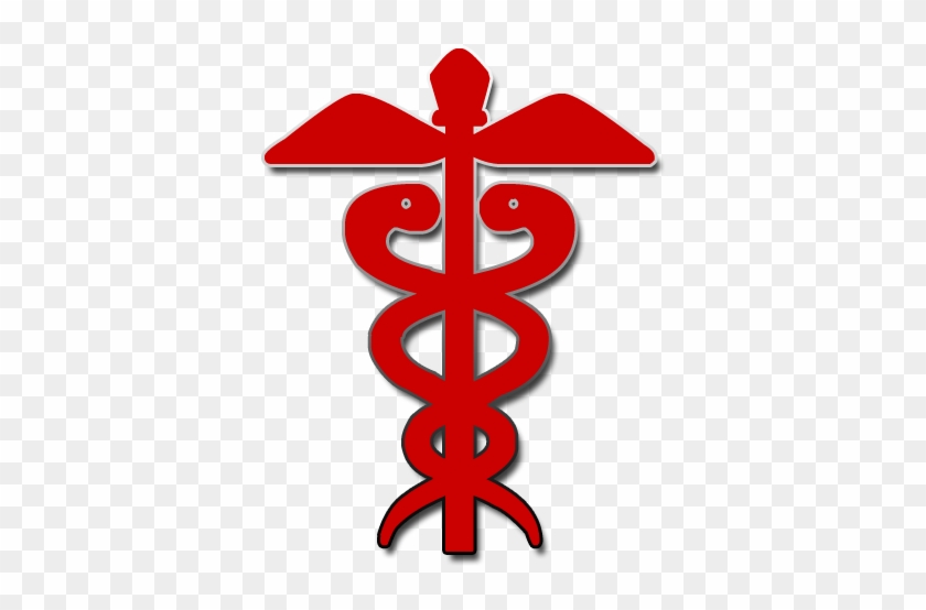 Red Medical Caduceus Icon Clipart Image - Icon #197246