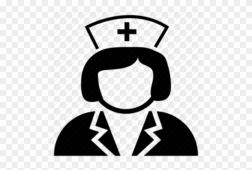 nurse black and white clipart