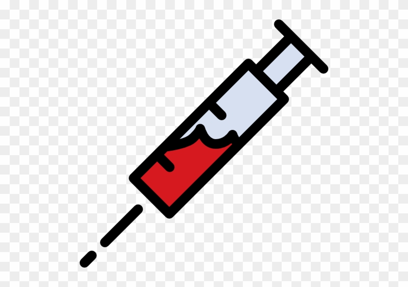 Blue Filled Syringe Clipart Image - Transparent Background Injection Needle Clip Art #197335