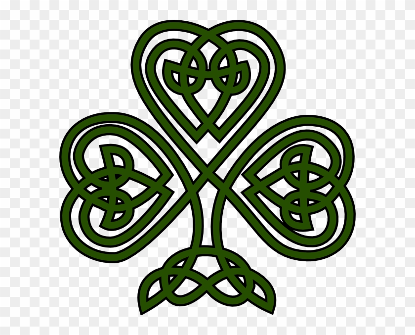 Celtic Shamrock Clip Art At Clker Com Vector Clip Art - Celtic Knot Irish Art #197415