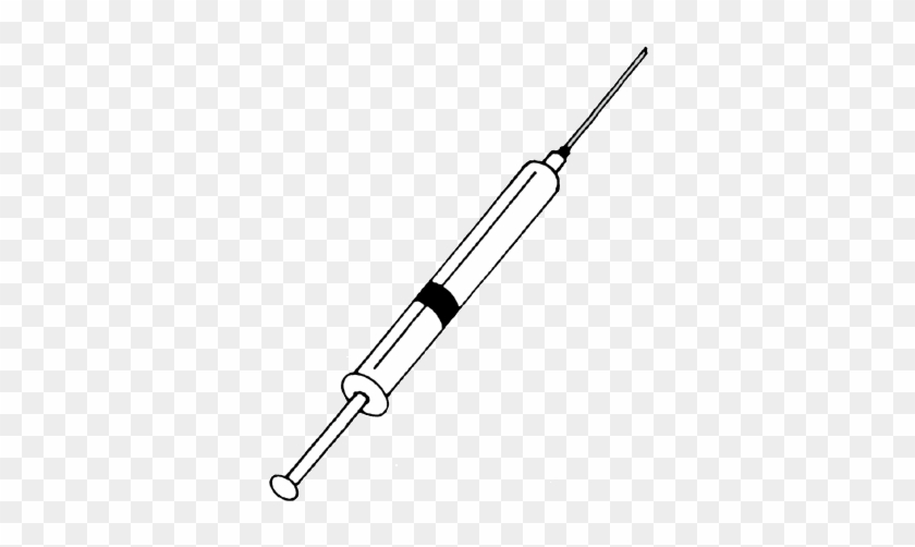 New Syringe Clipart A Perfect World Healthcare Medicine - Syringe With Needle Drawing #197416