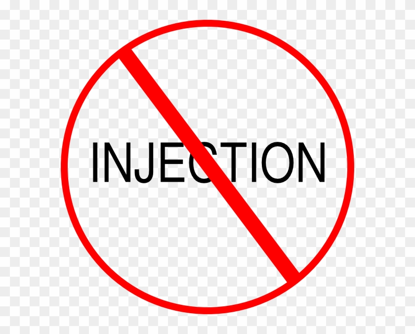 Injection Clip Art At Clker - No Injection Clipart #197524