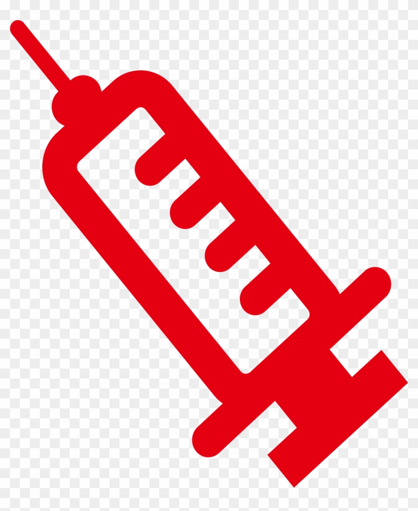 Syringe Medicine Hepatitis B Biomedical Sciences Injection - Dibujo De Jeringa Roja #197544