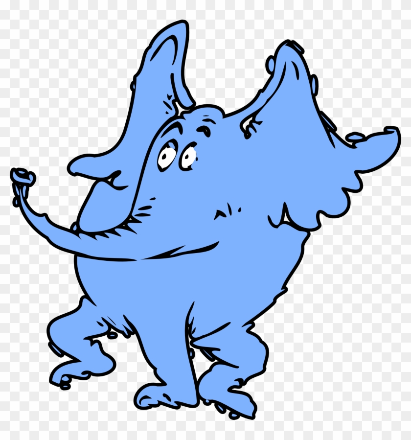Wall Dr Seuss Horton The Elephant Character Kids Room - Dr Seuss Characters Png #197792