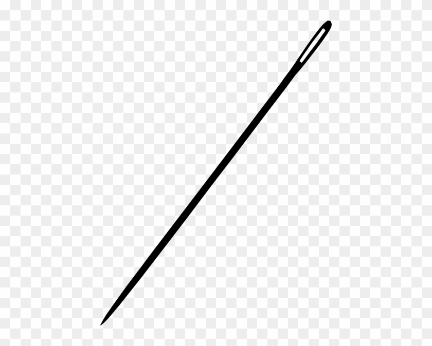 Black Needle Clip Art At Clker - Long Stick #197815