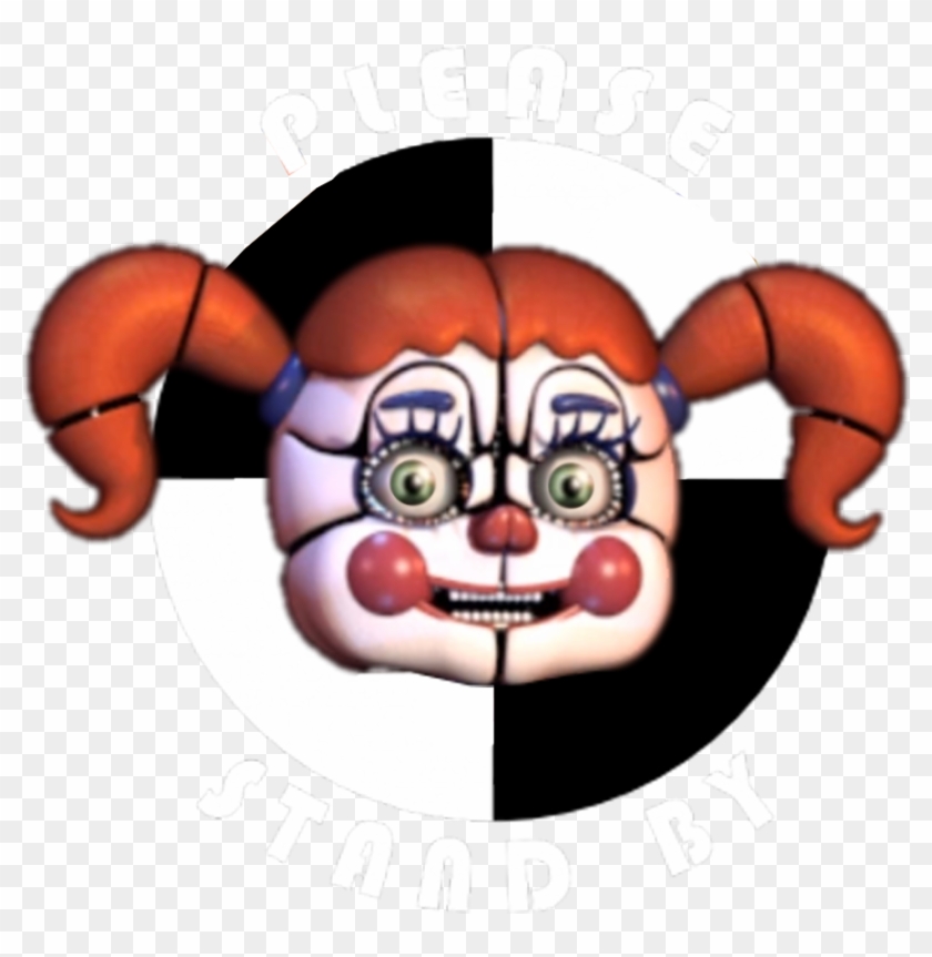 Please Stand By Circus Baby By Pkthunderbolt100 - Fnaf Circus Baby Head #197882