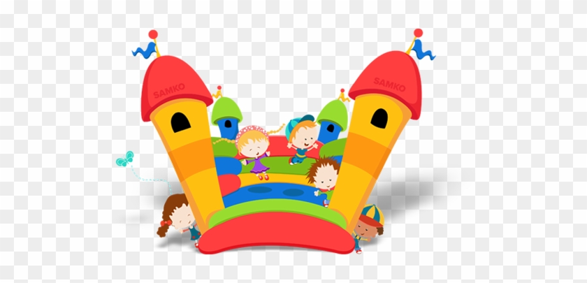 Carneval Clipart Kiddie - Jumping Castle Vector #198015
