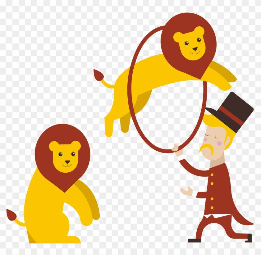Lion Performance Circus Clip Art - Circus People Png #198069