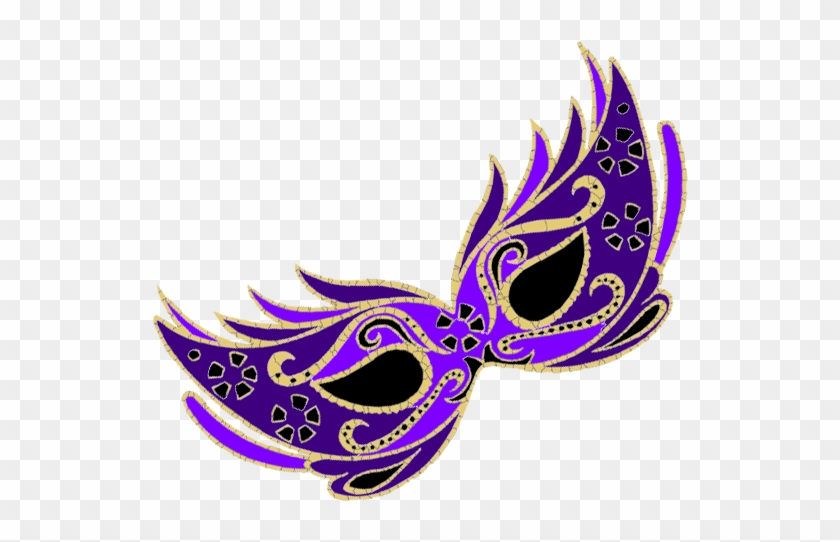 Mask Clipart Purple - Purple Masquerade Mask Png #198235