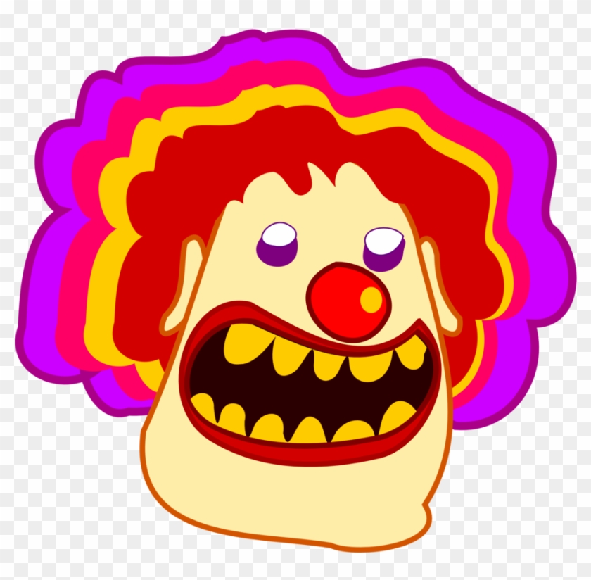 Clown / Payaso - Scary Cartoon Clown Png #198245