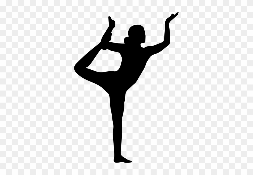 Dark Yoga Pose Public Domain Vectors - Yoga Poses Silhouette Png #198624