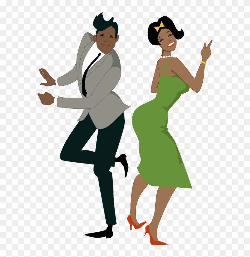 She Could Cut A Rug, Now - Black Couple Clipart #198641