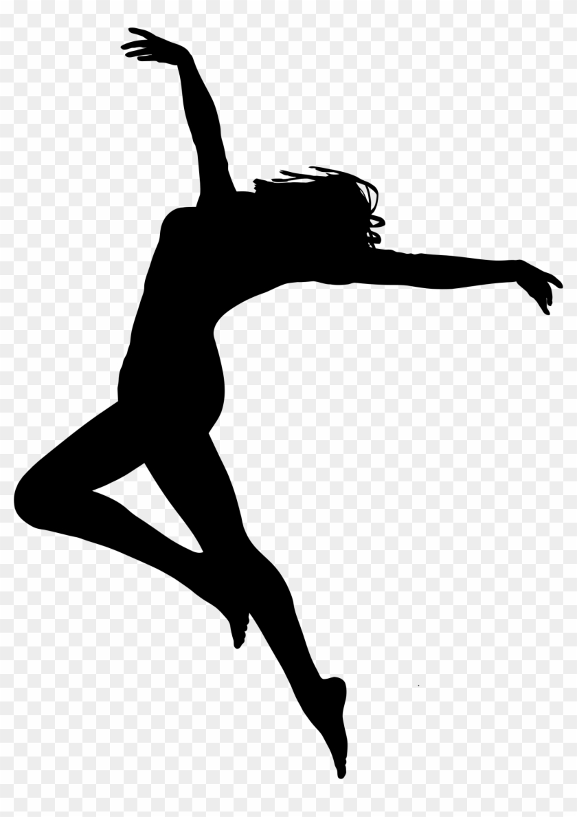 Clipart - Woman Dancing Silhouette #198679