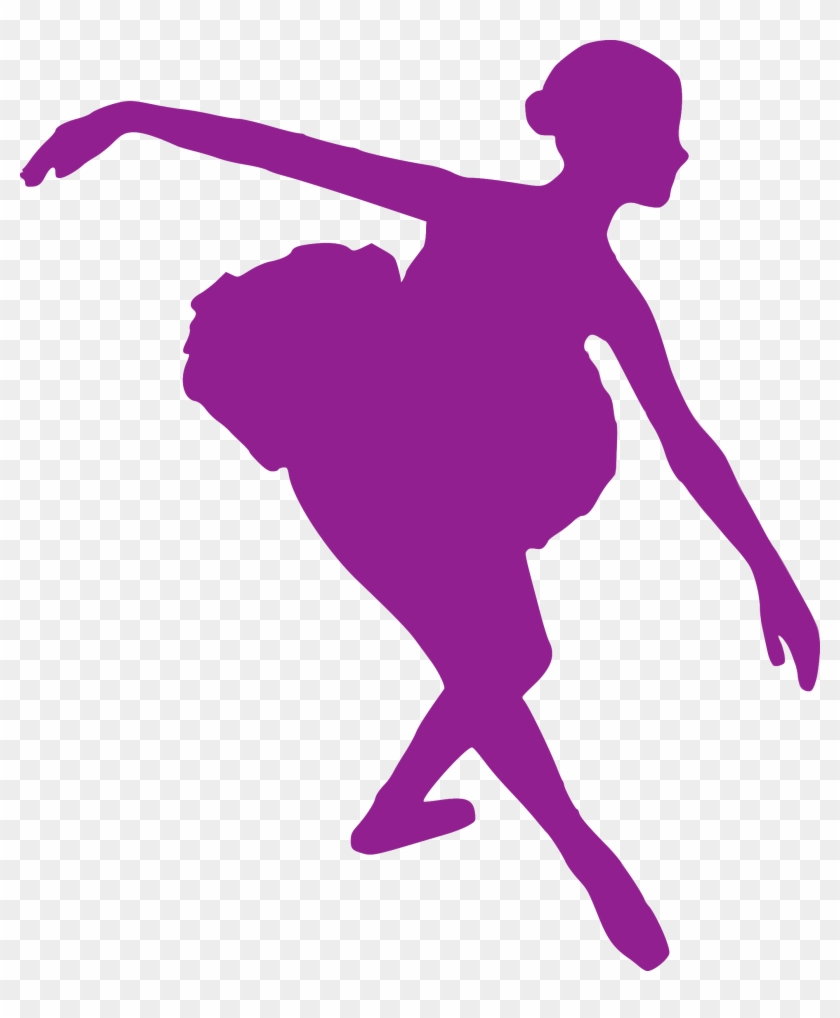 Danse Clipart Silhouette - Purple Ballerina Silhouette Png #198696