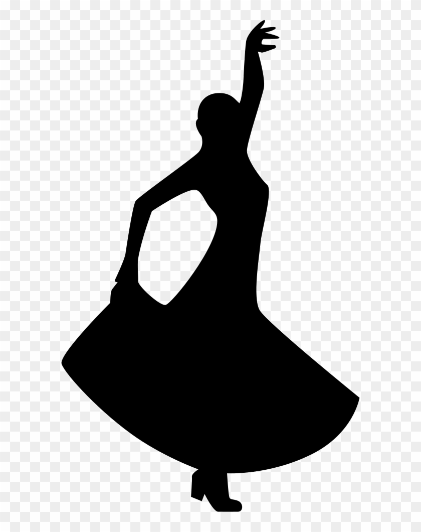 Flamenco Dancing Silhouette Of A Woman Comments - Silueta Baile Flamenco #198751
