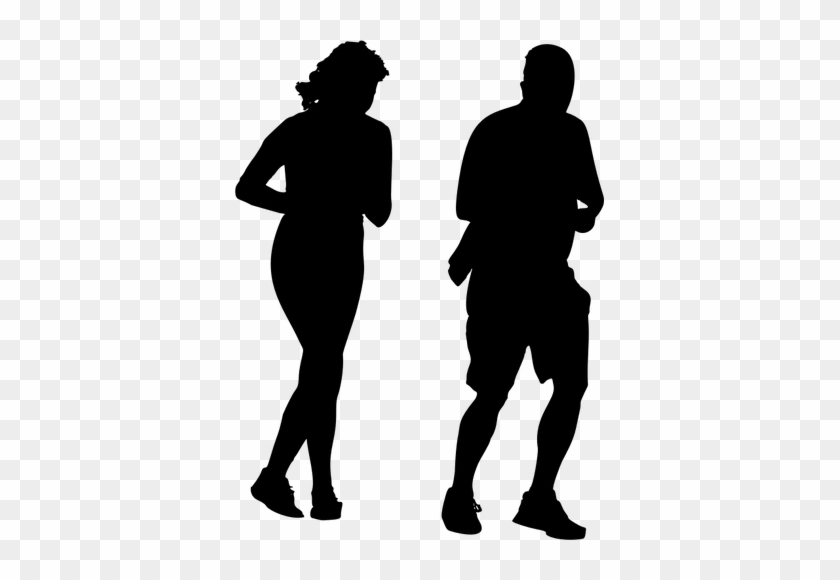 7258 Free Clipart Dancing Couple Silhouette Public - Silhouette Jogging #198811