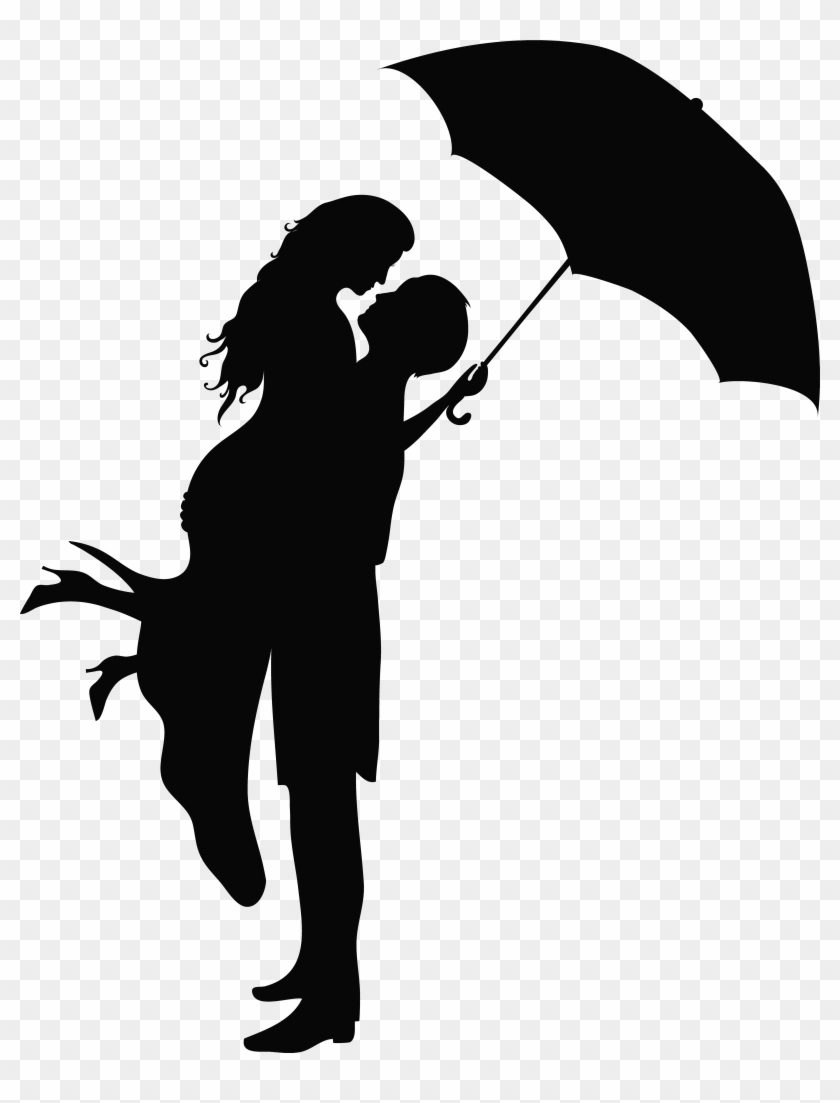 Romantic Couple Silhouettes Png Clip Art Image - Romantic Couple Silhouettes Png Clip Art Image #198833