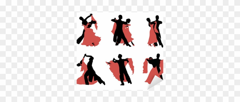 Set Of Silhouettes Of A Dancing Couple - Dancing Couple #198844