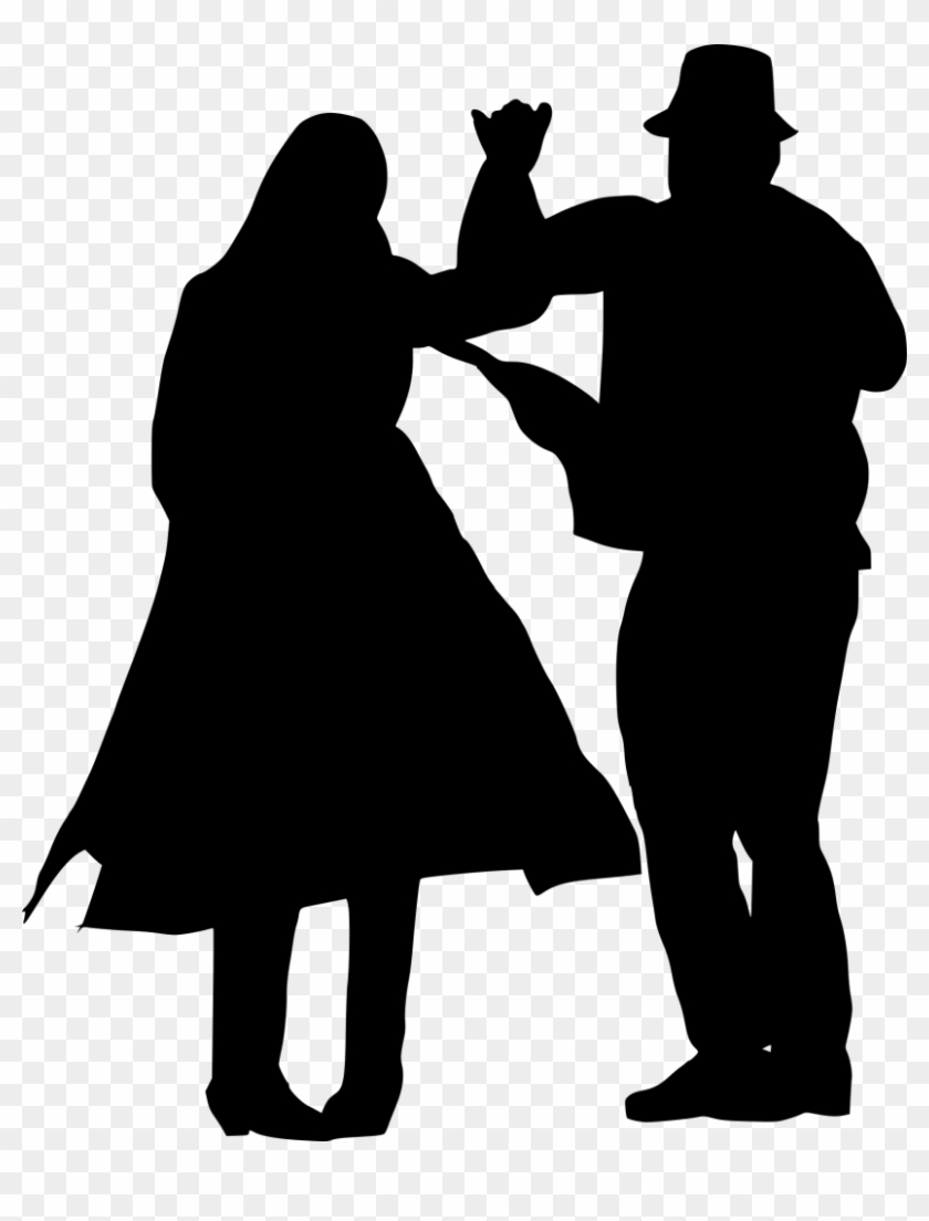 9 Couple Folk Dance Silhouette - Silhouette #198847