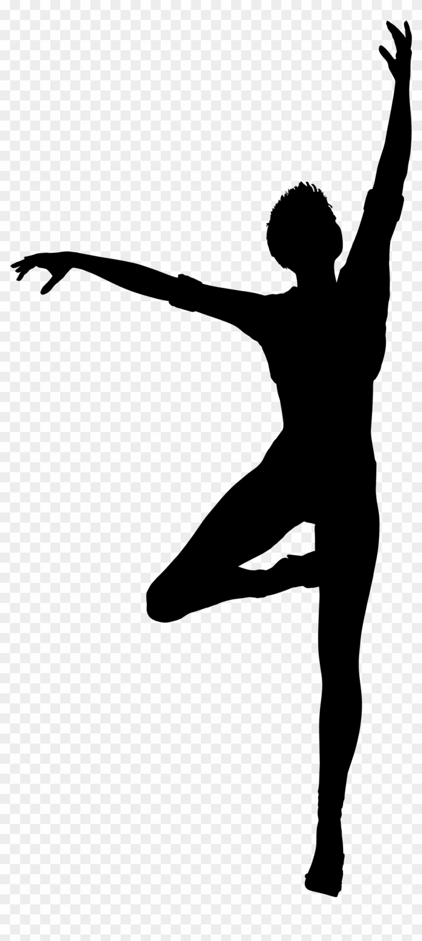 Clipart - Dancing Woman Silhouette #198951