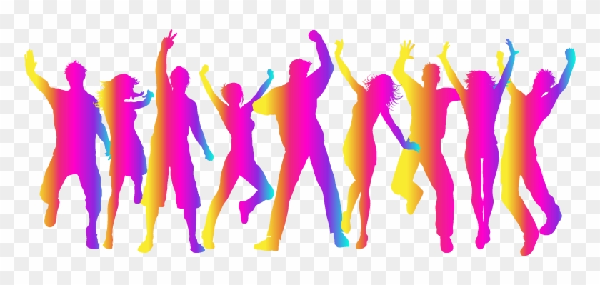 Group Dance Dance Music Clip Art - Celebrate Silhouette #199014