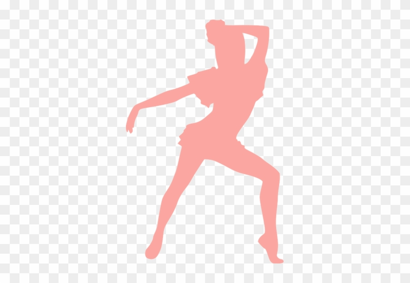 Pink Dancing Girl Public Domain Vectors - Public Domain Dancing Sillouett #199080