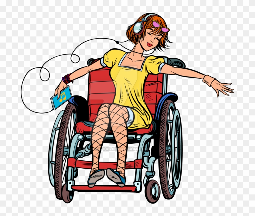 Dancing Girl In A Wheelchair By Studiostoks - Girl In Wheelchair Character #199096