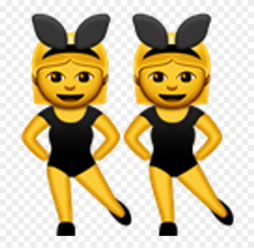 Twins Clipart Emoji - Woman With Bunny Ears Emoji #199110