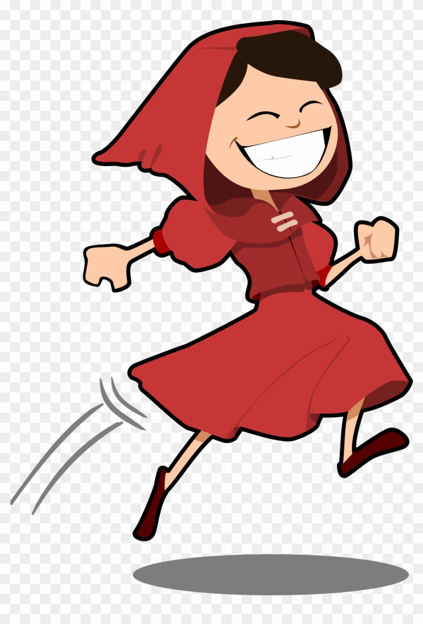 Jump Clipart Hop - Red Riding Hood Cartoon #199139